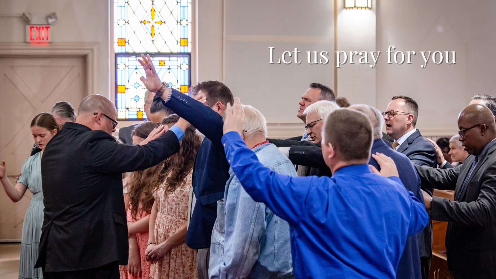 Prayer at Rock Ministries Apostolic church Janesville WI