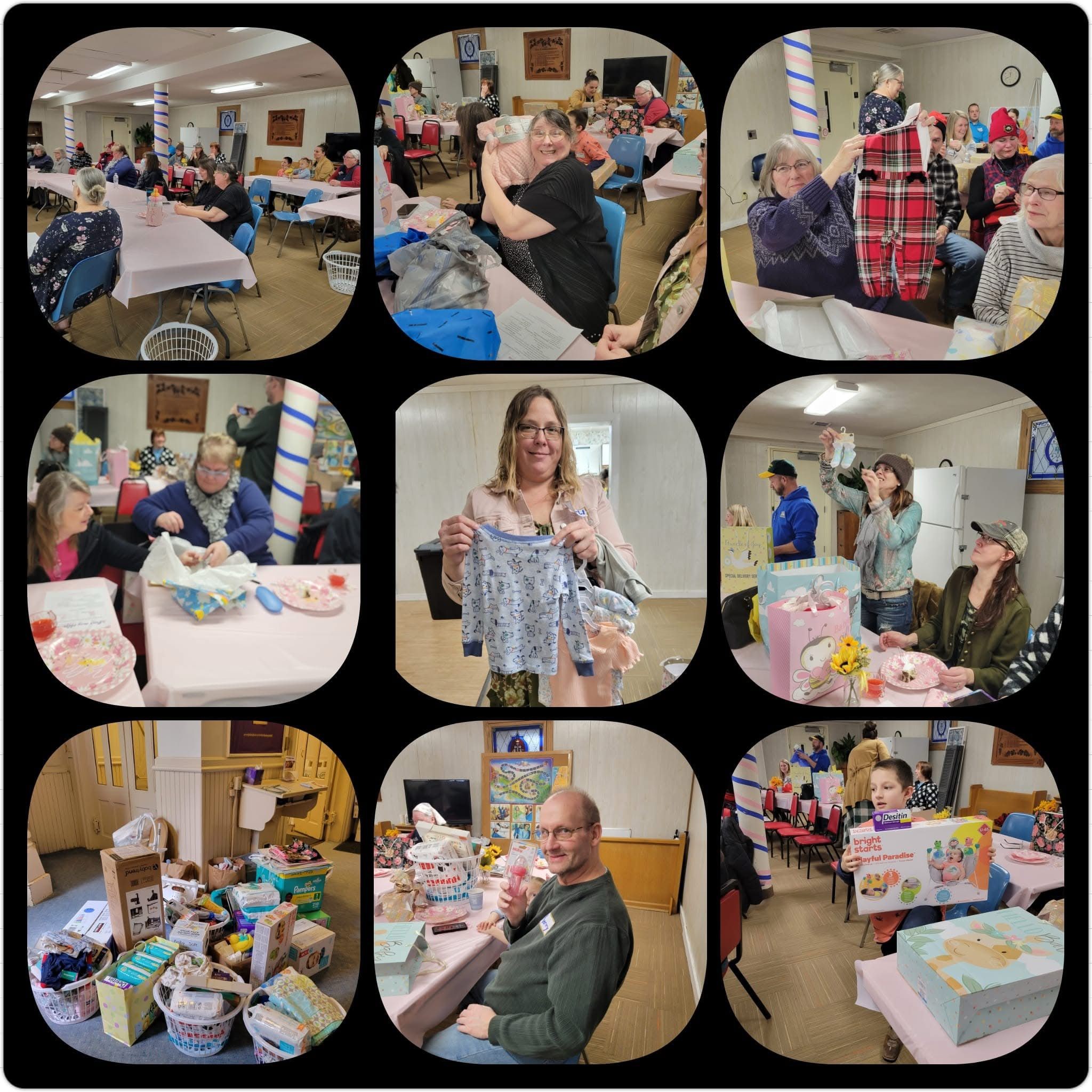 Baby Shower event supporting new parents at Rock Ministries Janesville
