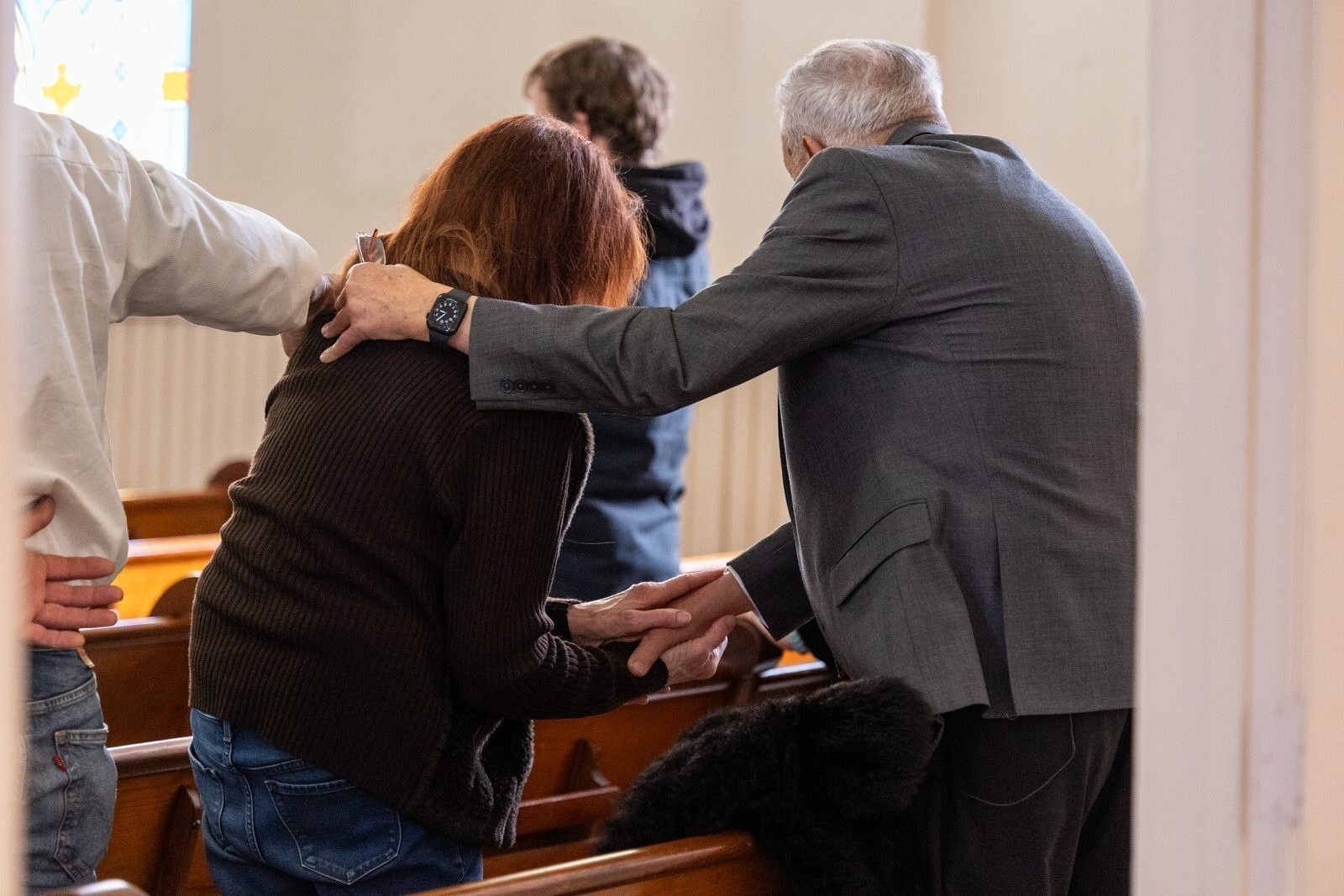 Church family connecting at Rock Ministries Apostolic church