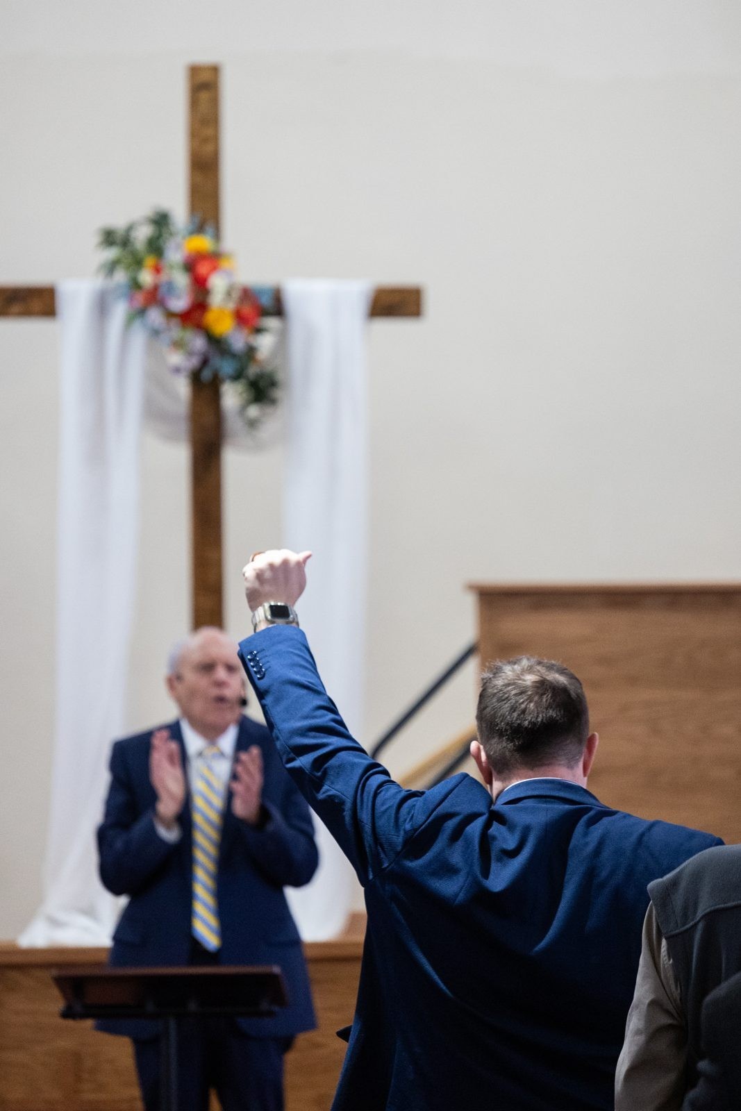 Worship and praise at Rock Ministries church in Janesville Wisconsin